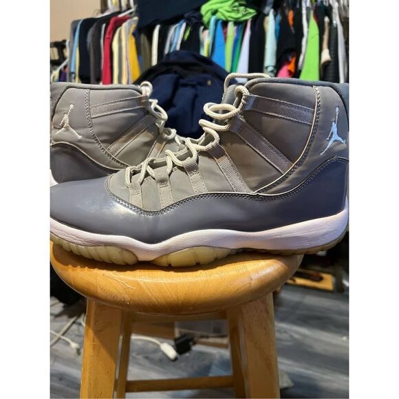 Nike Air Jordan Retro 11 Cool Grey Sneakers - Picture 1 of 8